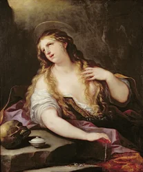 St. Maria Magdalena, die die Eitelkeiten der Welt aufgibt, ca. 1696